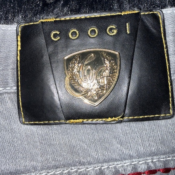 Coogi Jeans Mens 42x35 Gray Premium Colors Embroidered Back Pockets Baggy Y2K - Picture 5 of 14